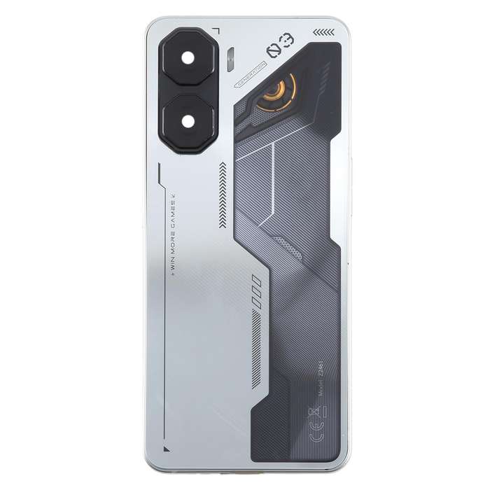 For ZTE nubia Neo 3 Plastic Battery Back Cover with Middle Frame / Camera Lens Cover(Silver)