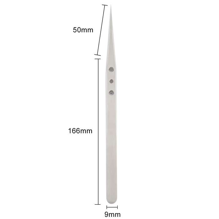 Aaa-12 Precision Repair Tweezers Long Pointed Stainless Steel