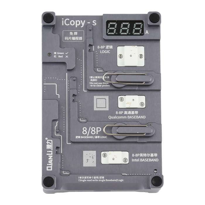 Qianli iCopy-S Double Sided Chip Test Stand 4 in1 Logic Baseband EEPROM Chip Non-removal For iPhone