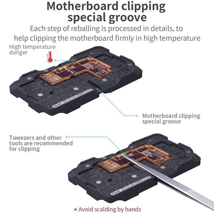 Qianli 10 in 1 Middle Frame Reballing Platform For iPhone X / XS / XS Max / 11 / 11 Pro / 11 Pro Max