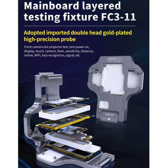 Aixun FC3-11 Mainboard Layered Testing Fixture for iPhone 11/11 Pro/11Pro Max