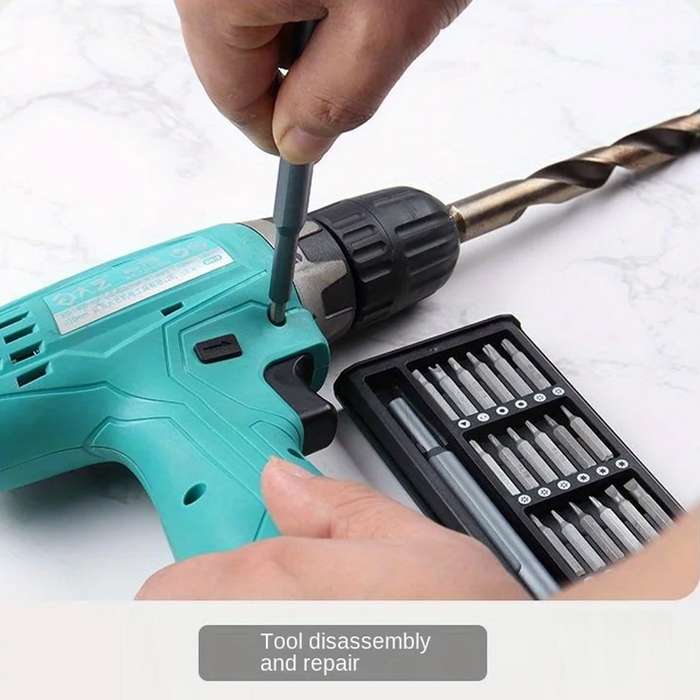 25 in 1 Screwdriver Set Magnetic Repair Tools, Aluminum Alloy Handle