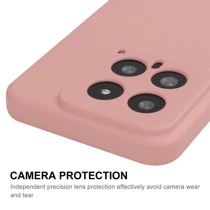For Xiaomi 14 ENKAY Hat-Prince Liquid Silicone Shockproof Soft Phone Case(Beige)