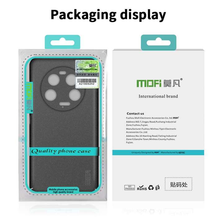 For Xiaomi 14 Ultra MOFI Fandun Series Frosted PC Ultra-thin All-inclusive Phone Case(Blue)