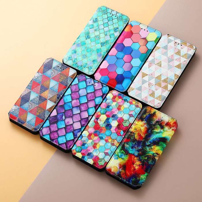 For OPPO A78 4G CaseNeo Colorful Magnetic Leather Phone Case(Colorful Cloud)