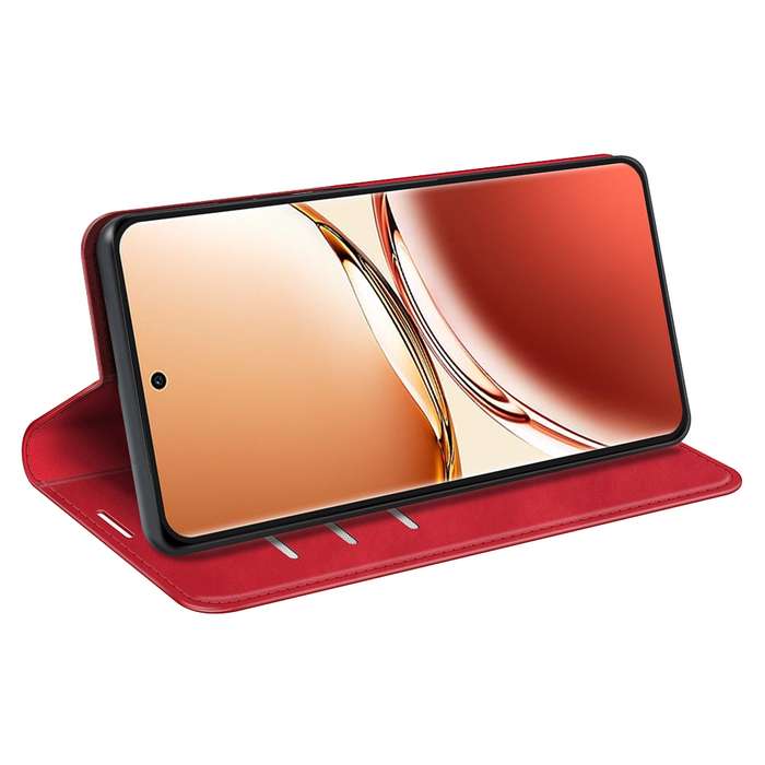For OPPO A3 Pro 5G Retro-skin Magnetic Suction Leather Phone Case(Red)