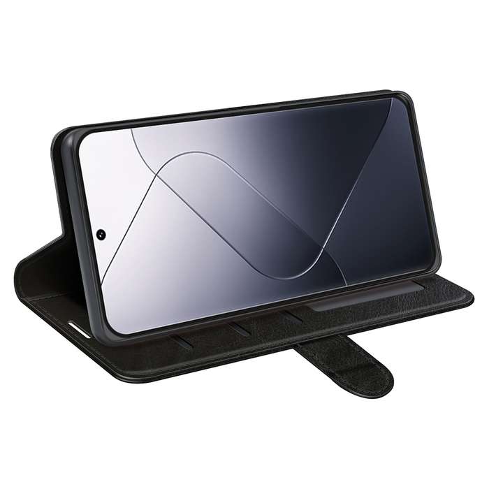 For Xiaomi 14 Pro R64 Texture Horizontal Flip Leather Phone Case(Black)