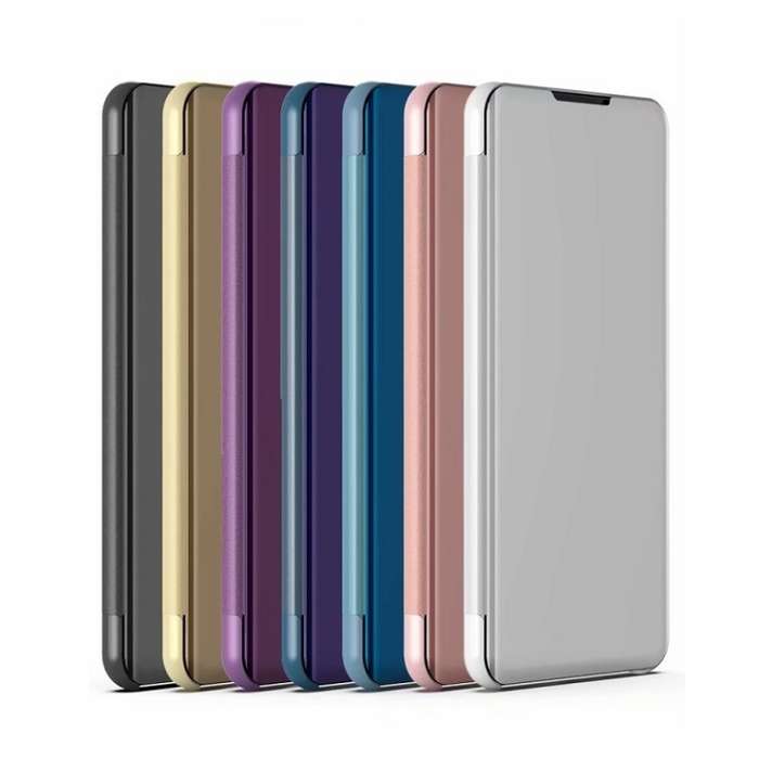 For Xiaomi Redmi Note 13 Pro+ Plated Mirror Horizontal Flip Leather Phone Case with Holder(Silv