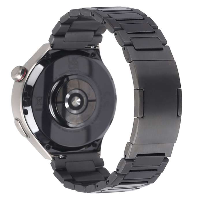For Huaei Watch 3 Pro New H-Shaped Folding Buckle Stainless Steel Metal Watch Band(Silver)