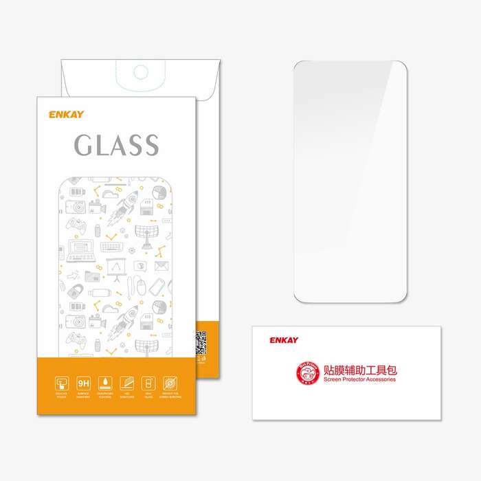 For PPO Reno8 Pro Gloabl / Reno8 Pro+ ENKAY 9H Big Arc Edge High Aluminum-silicon Tempered Glas