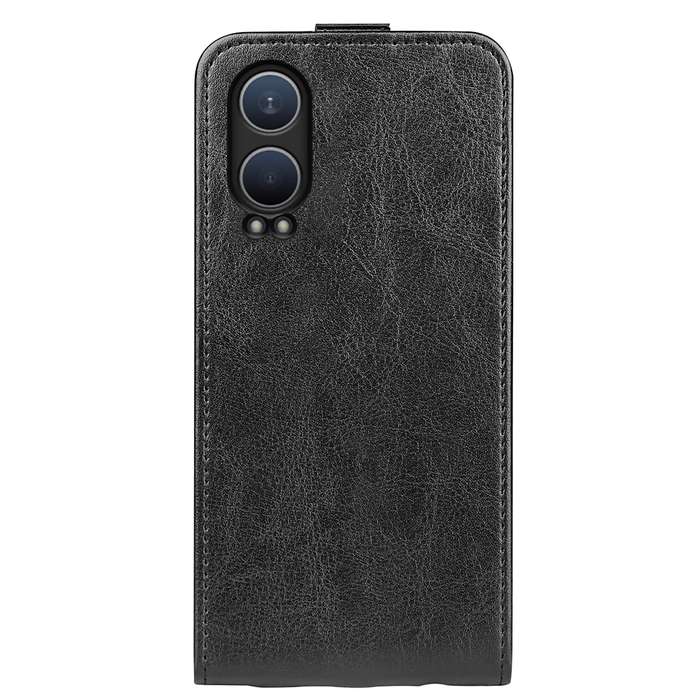 For OnePlus Nord CE4 Lite 5G R64 Texture Single Vertical Flip Leather Phone Case(Black)
