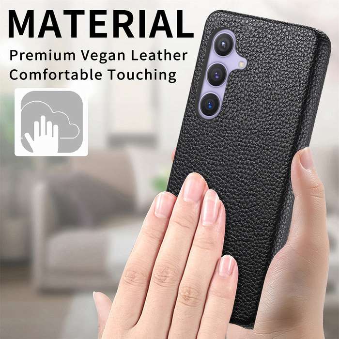 For Samsung Galaxy S24 5G Litchi Oil Edge Leather Back Phone Case(Black)