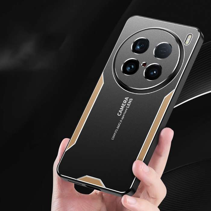 For vivo X100 Ultra Blade Series TPU Hybrid Metal Phone Case(Red)