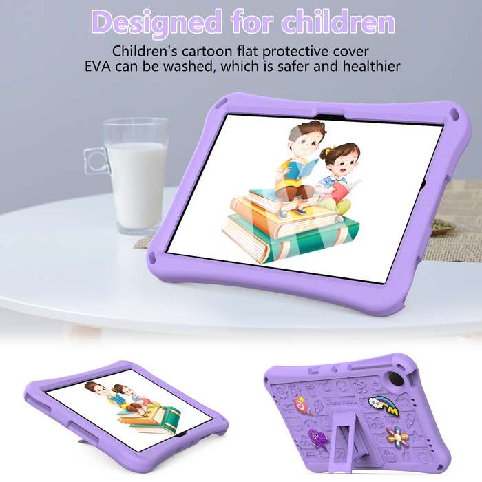 For Xiaomi Redmi Pad SE 11 2023 Hi Baby EVA Full Body Tablet Case with Strap(Light Purple)