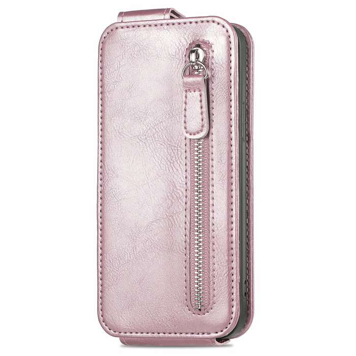 For Samsung Galaxy XCover 5 Zipper Wallet Vertical Flip Leather Phone Case(Pink)