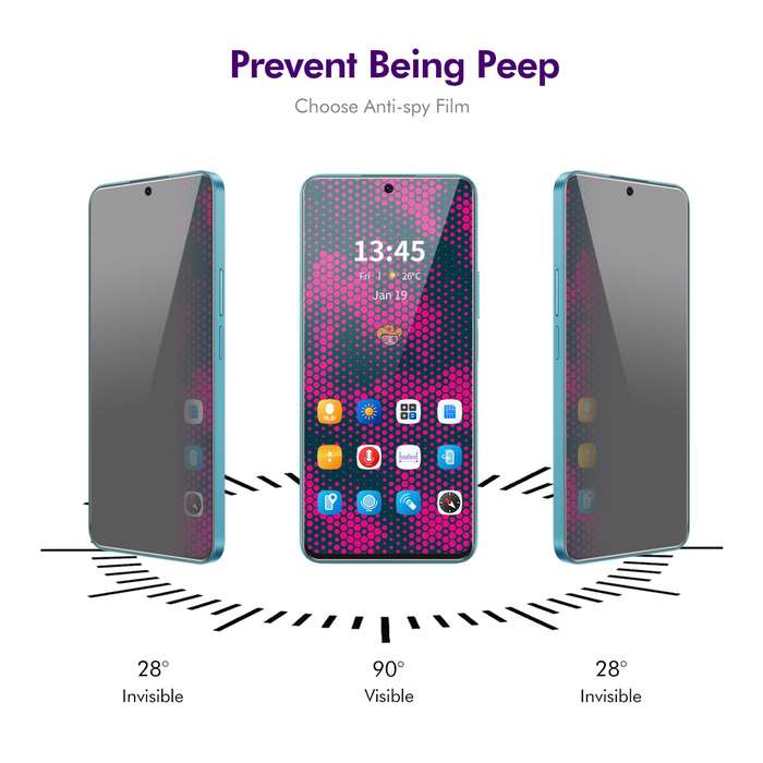For OPPO Reno8 Pro Global / Reno8 Pro+ ENKAY Hat-Prince 28 Degree Anti-peeping Privacy Tempered