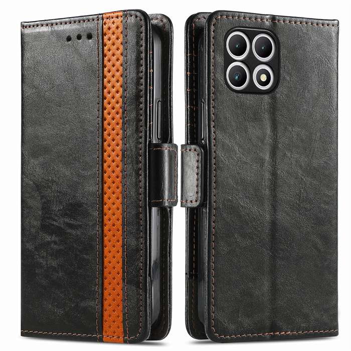 For T-Mobile T Phone 2 Pro 5G CaseNeo Splicing Dual Magnetic Buckle Leather Phone Case(Black)