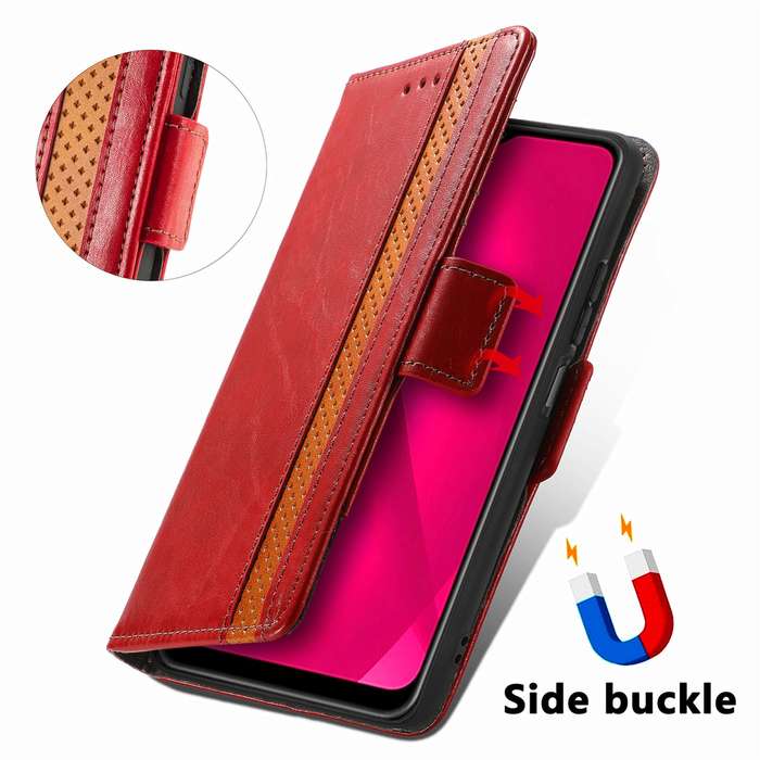 For T-Mobile T Phone 2 Pro 5G CaseNeo Splicing Dual Magnetic Buckle Leather Phone Case(Black)
