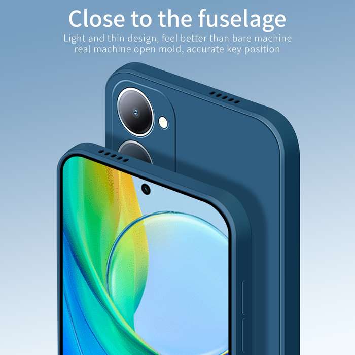 For vivo Y03 / Y18 PINWUYO Sense Series Liquid Silicone TPU Phone Case(Black)