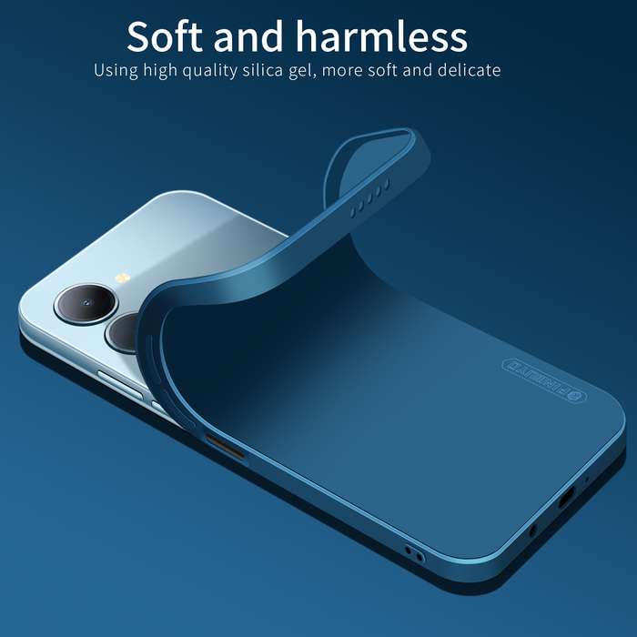 For vivo Y03 / Y18 PINWUYO Sense Series Liquid Silicone TPU Phone Case(Black)