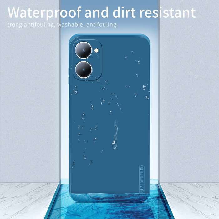 For vivo Y03 / Y18 PINWUYO Sense Series Liquid Silicone TPU Phone Case(Black)