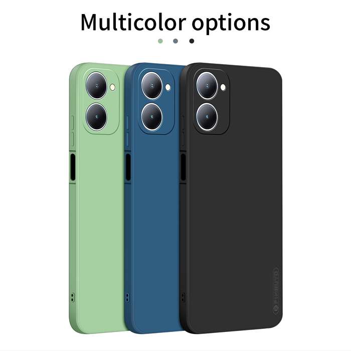 For vivo Y03 / Y18 PINWUYO Sense Series Liquid Silicone TPU Phone Case(Black)