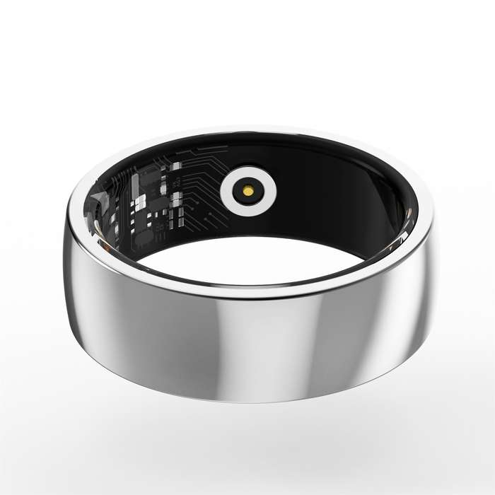 R09M SIZE 18 Smart Ring, Support Health Monitoring / Care For Families(Silver)