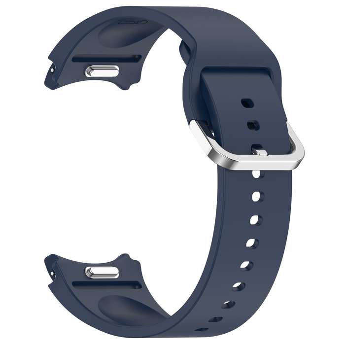 For Samsung Galaxy Watch 5  40mm Solid Color Silver Buckle Quick Release Silicone Watch Band(Mi