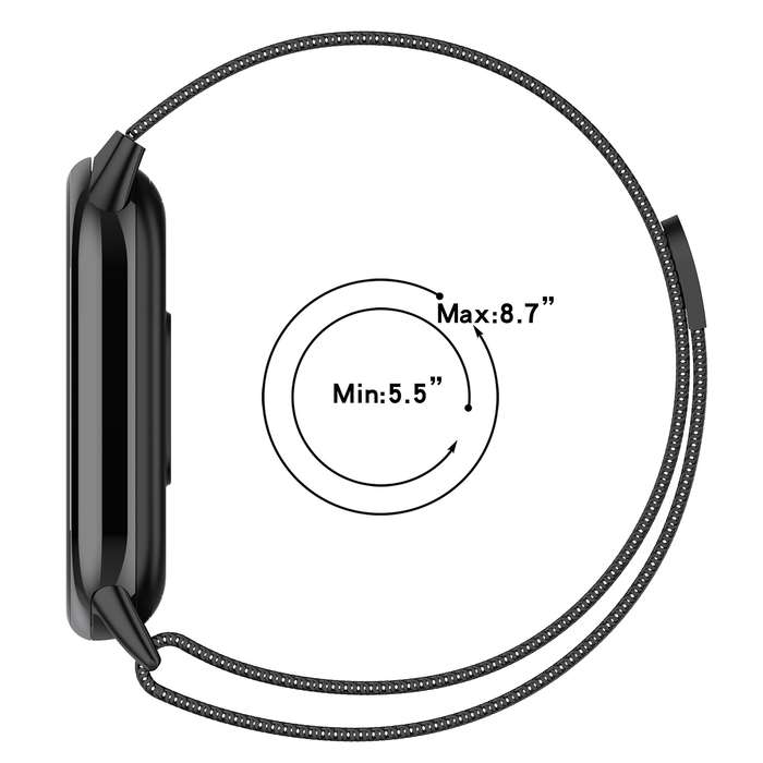 For Xiaomi Smart Band 9 / 9 NFC Milan Magnetic Stainless Steel Watch Band(Gold)