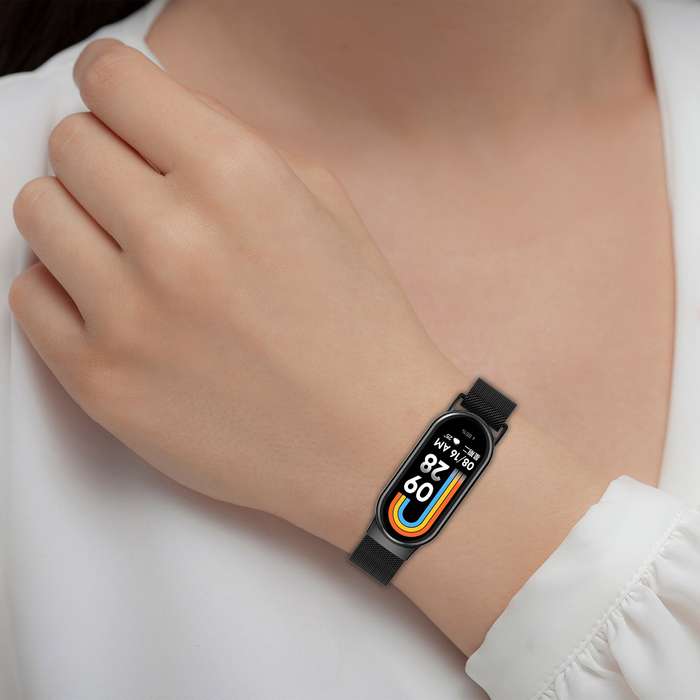 For Xiaomi Smart Band 9 / 9 NFC Milan Magnetic Stainless Steel Watch Band(Gold)