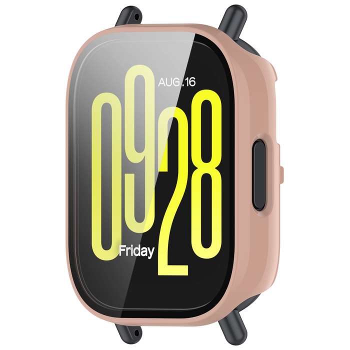 For Redmi Watch 5 Active Tempered Film Integrated PC Watch Protective Case(Black)
