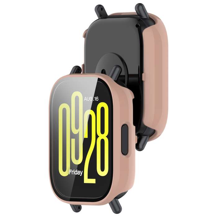 For Redmi Watch 5 Active Tempered Film Integrated PC Watch Protective Case(Black)