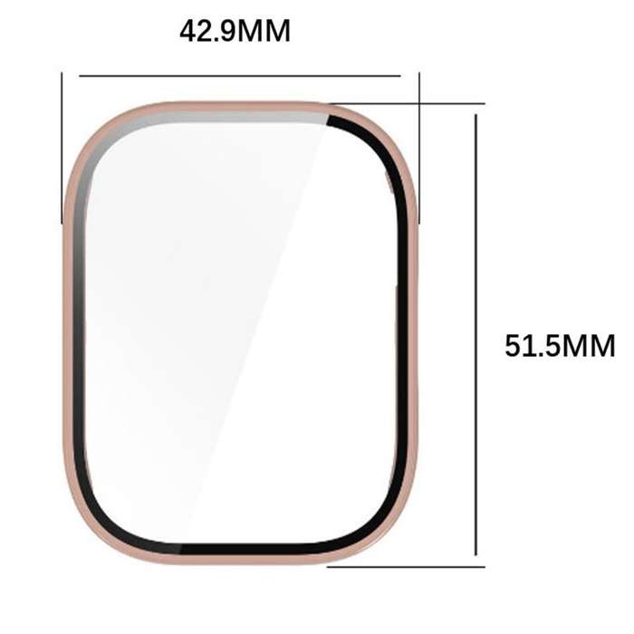 For Redmi Watch 5 Active Tempered Film Integrated PC Watch Protective Case(Black)