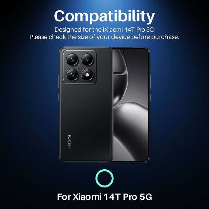 For Xiaomi 14T Pro 5G NORTHJO Camera Lens Protector CD Metal Ring Tempered Glass Film(Black)