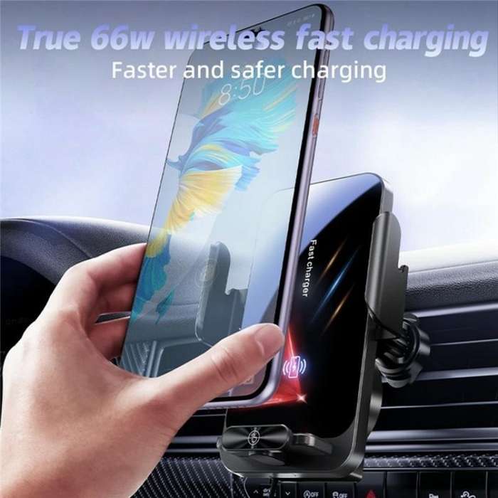 SD06 Car Air Vent Mount Anti Shake Automatic Clamping Wireless Charging Phone Stand