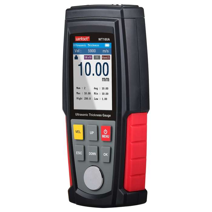 Wintact WT100A Digital Ultrasonic Thickness Gauge Meter Tester USB Charging Digital Thickness Metal