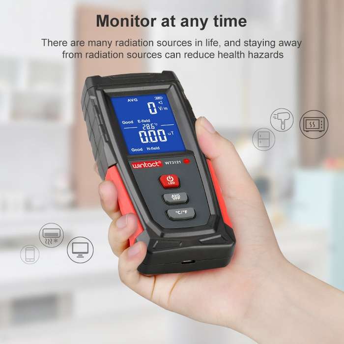 Wintact WT3121 Electromagnetic Radiation Tester Household Appliances Radiation Detector Electromagne