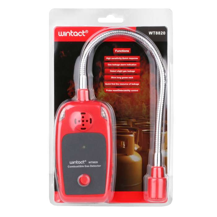 WINTACT WT8820 Combustible Gas Alarm Detector For Home Slight Gas Leakage Flammable Natural Gas Leak