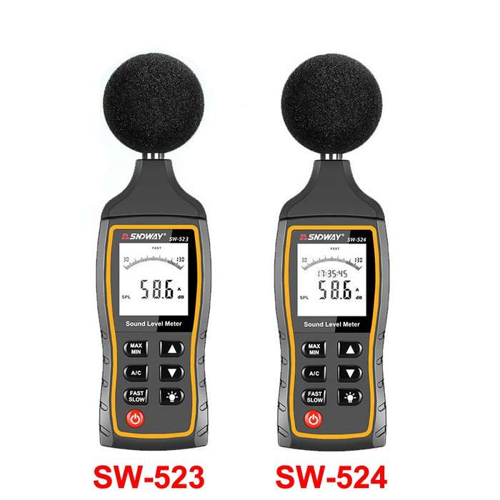 SNDWAY Handheld High Precision Noise Decibel Meter, Model:SW523