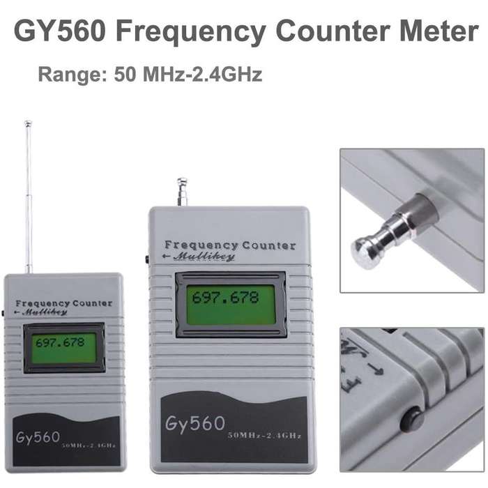 GY560 Portable Handheld Frequency Meter Walkie-talkie Frequency Measurement Tool