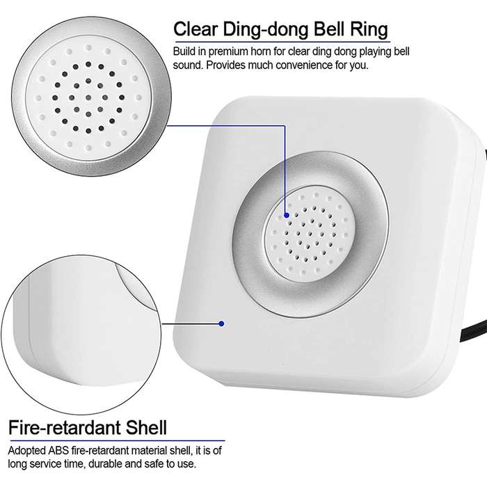 Alarm Wire Access Control Door Bell for Home Office Access Control System, DC 12V