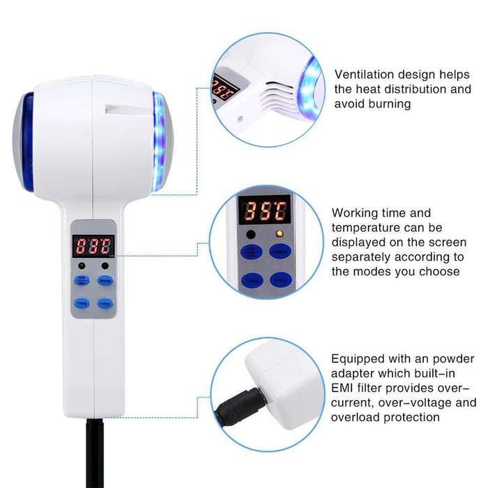 Face Care Device Hot Cold Hammer Cryotherapy Blue Photon Acne Treatment Skin Beauty Massager Lifting