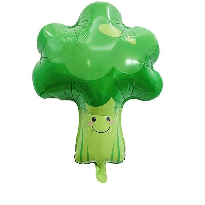2 PCS Cartoon Vegetables and Fruits Aluminum Film Balloon Children Party Decoration Supplies Inflata