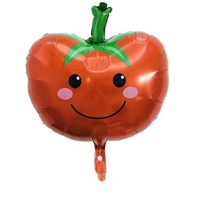 2 PCS Cartoon Vegetables and Fruits Aluminum Film Balloon Children Party Decoration Supplies Inflata