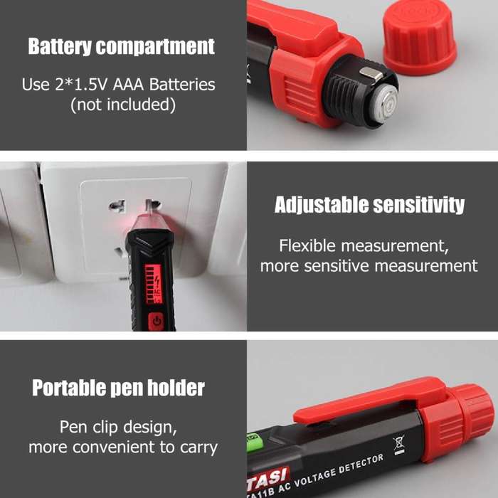 TASI Electrician Dedicated Multi-function Intelligent Induction Test Pencil, Model:11B+ Test Pencil