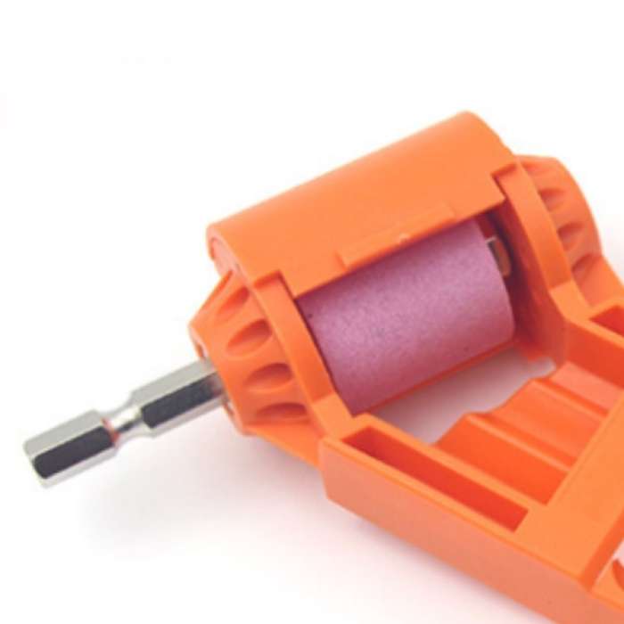 Portable Iron Straight Shank Twist Drill Bit Grinder(No Buckle Blue)