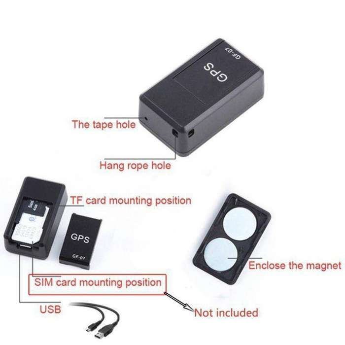 GF07 Mini GPS Tracking Strong Magnetic Locator Voice-controlled Recording Anti-lost Device Only Supp