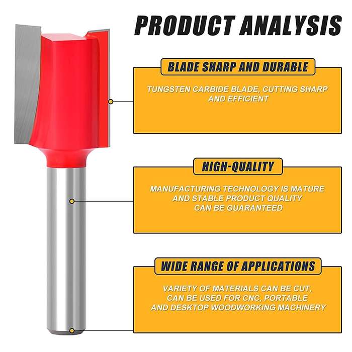 Woodworking Milling Cutter Set Trimming Machine Head Electric Wood Milling Engraving Machine Cutter,