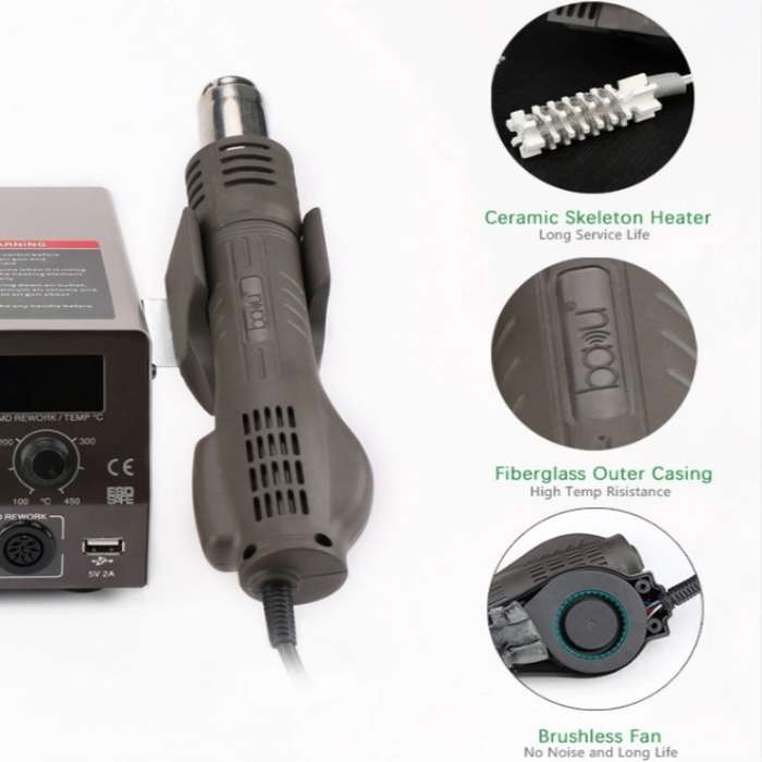 BAKU BA-602D+ Welding Station Set Dual Digital Display Mobile Phone Repair Tin Welding Tool, Specifi