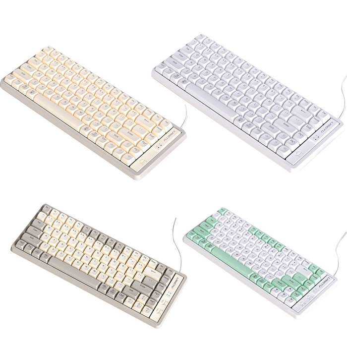 LANGTU GK85 85 Keys Gold Shaft Mechanical Wired Keyboard. Cable Length: 1.5m, Style:Glowing Version
